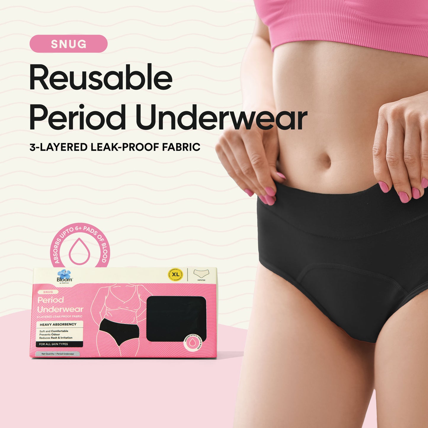 Snug | Reusable Period Panty for Heavy Flow