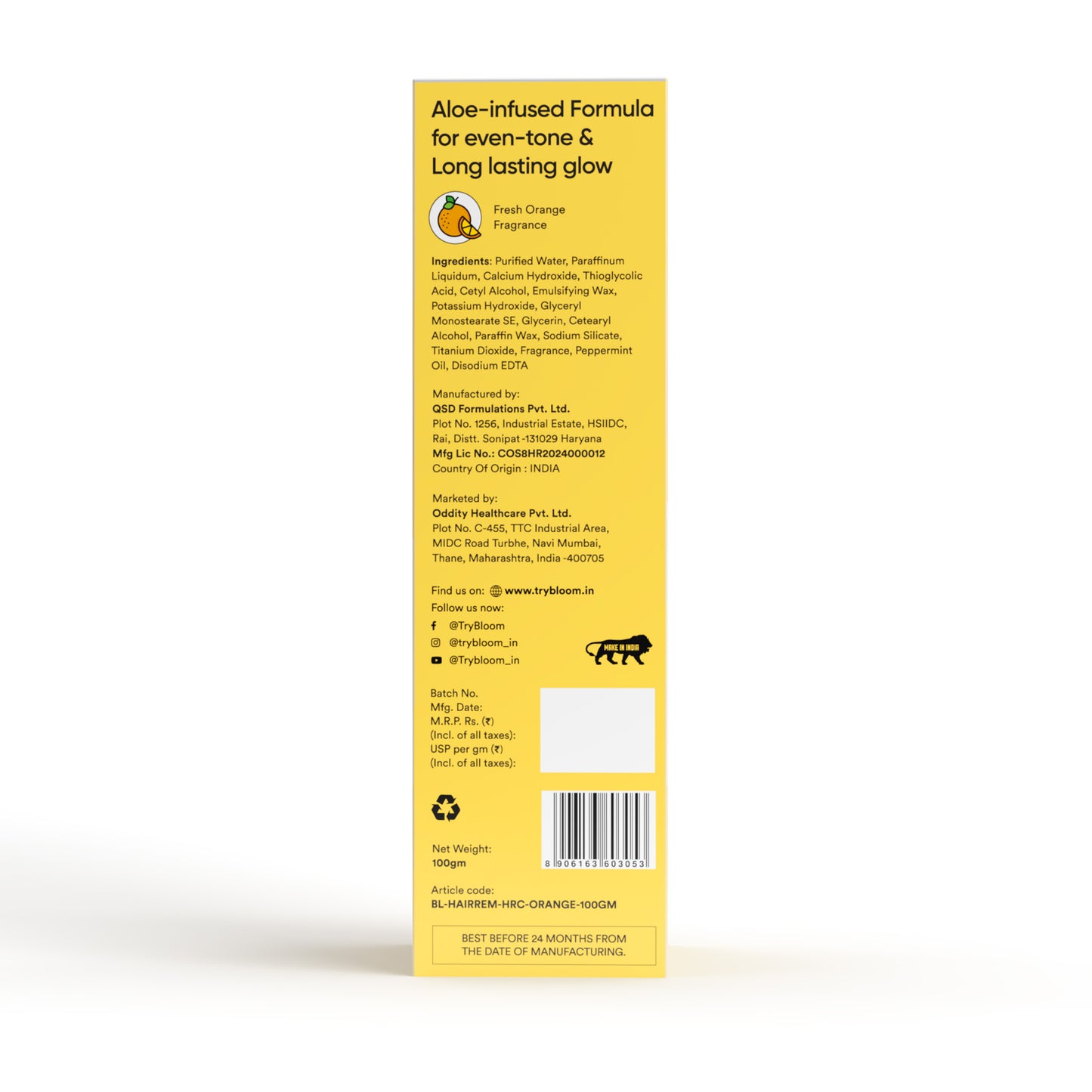 Satin | Instant Hair Removal Cream - Pack of 1