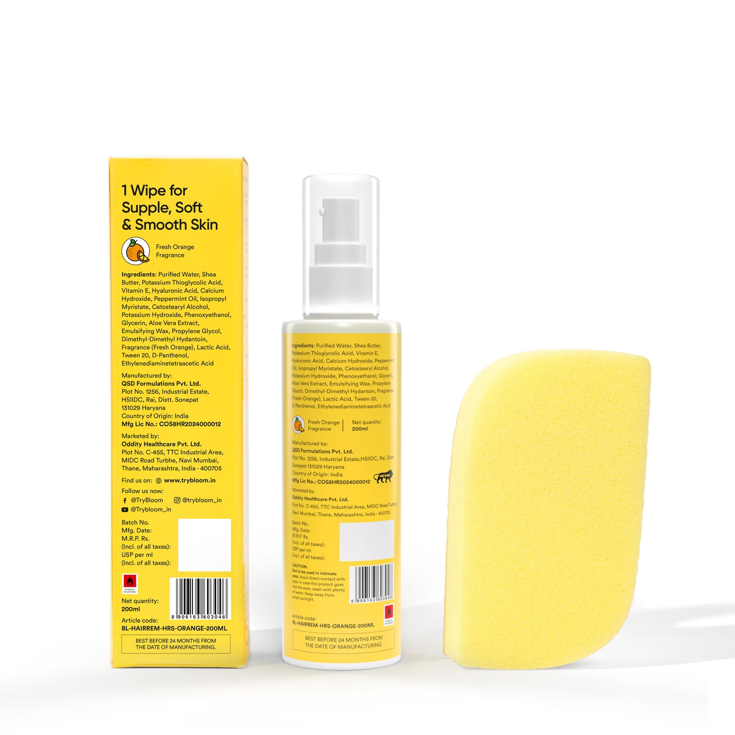 Instant Hair Removal Spray - Orange Fragrance