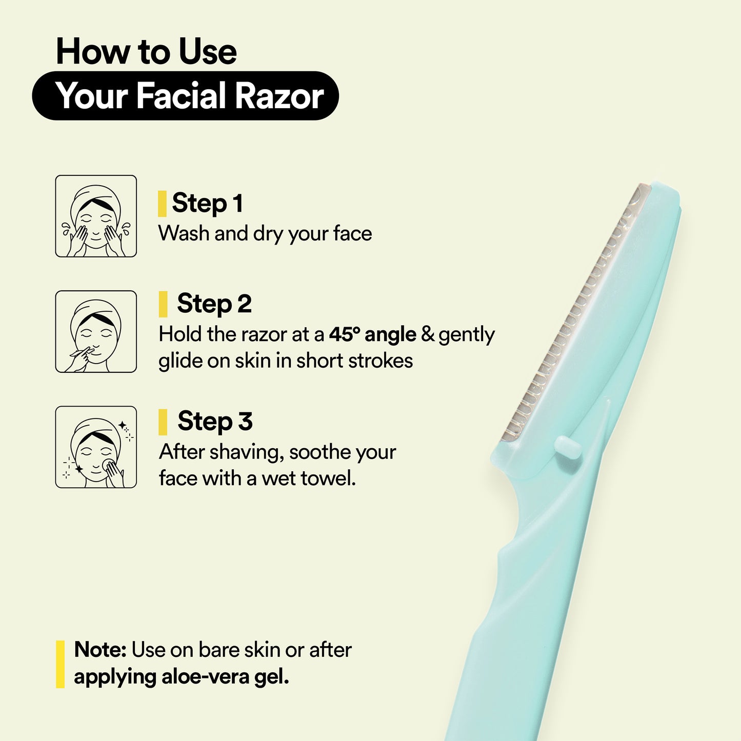 Reusable Face Razor