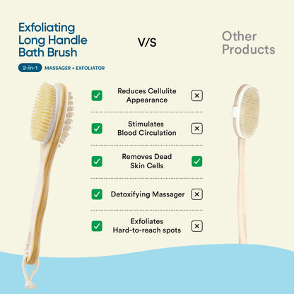 Long Handle Bath Brush & Massager